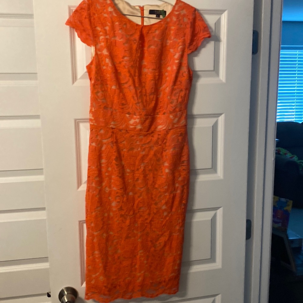 Alex Marie. Orange dress.  Size 6